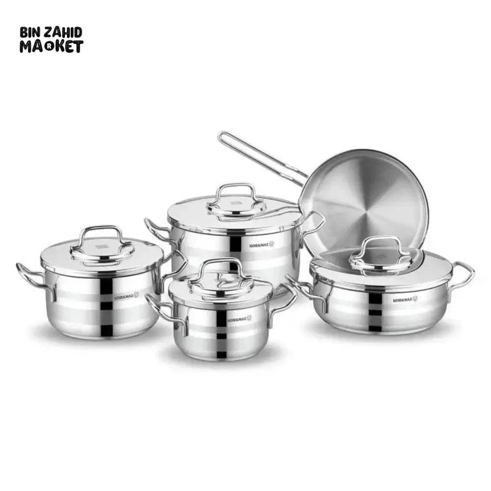Korkmaz Astra 9 Pcs Cookware Set