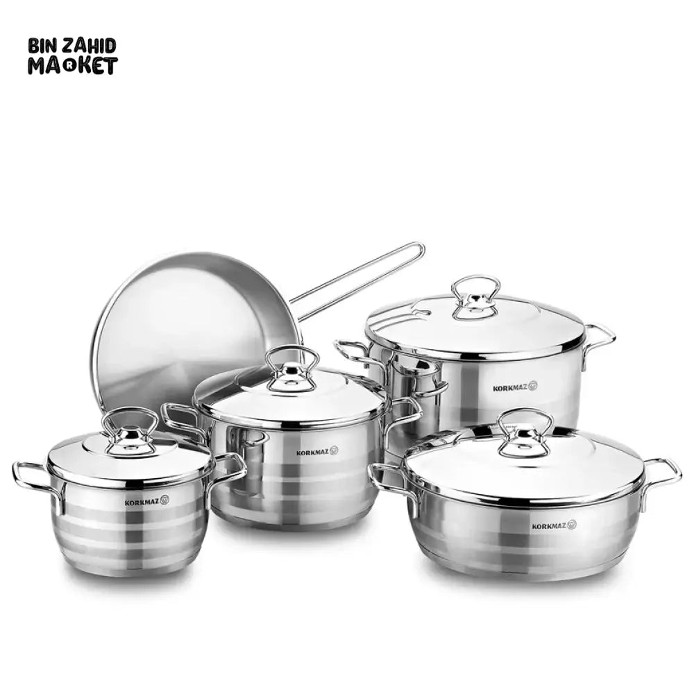 Korkmaz Astra 9 pcs. Cookware Set