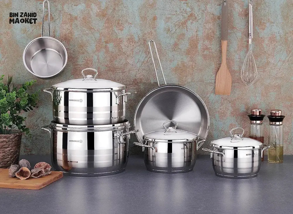 KORKMAZ ASTRA COOKWARE 9 PIECE SET - A1900