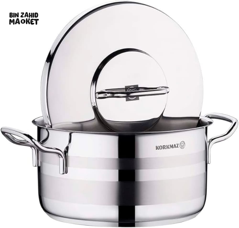 KORKMAZ ASTRON STAINLESS STEEL COOKWARE 9 PIECES SET - A2050