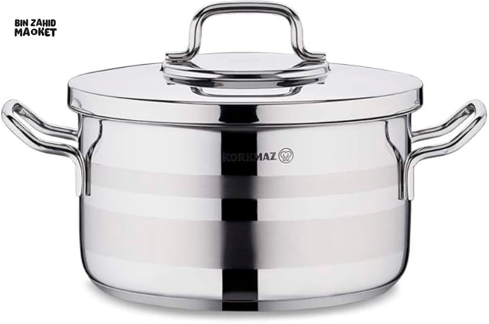 KORKMAZ ASTRON STAINLESS STEEL COOKWARE 9 PIECES SET - A2050