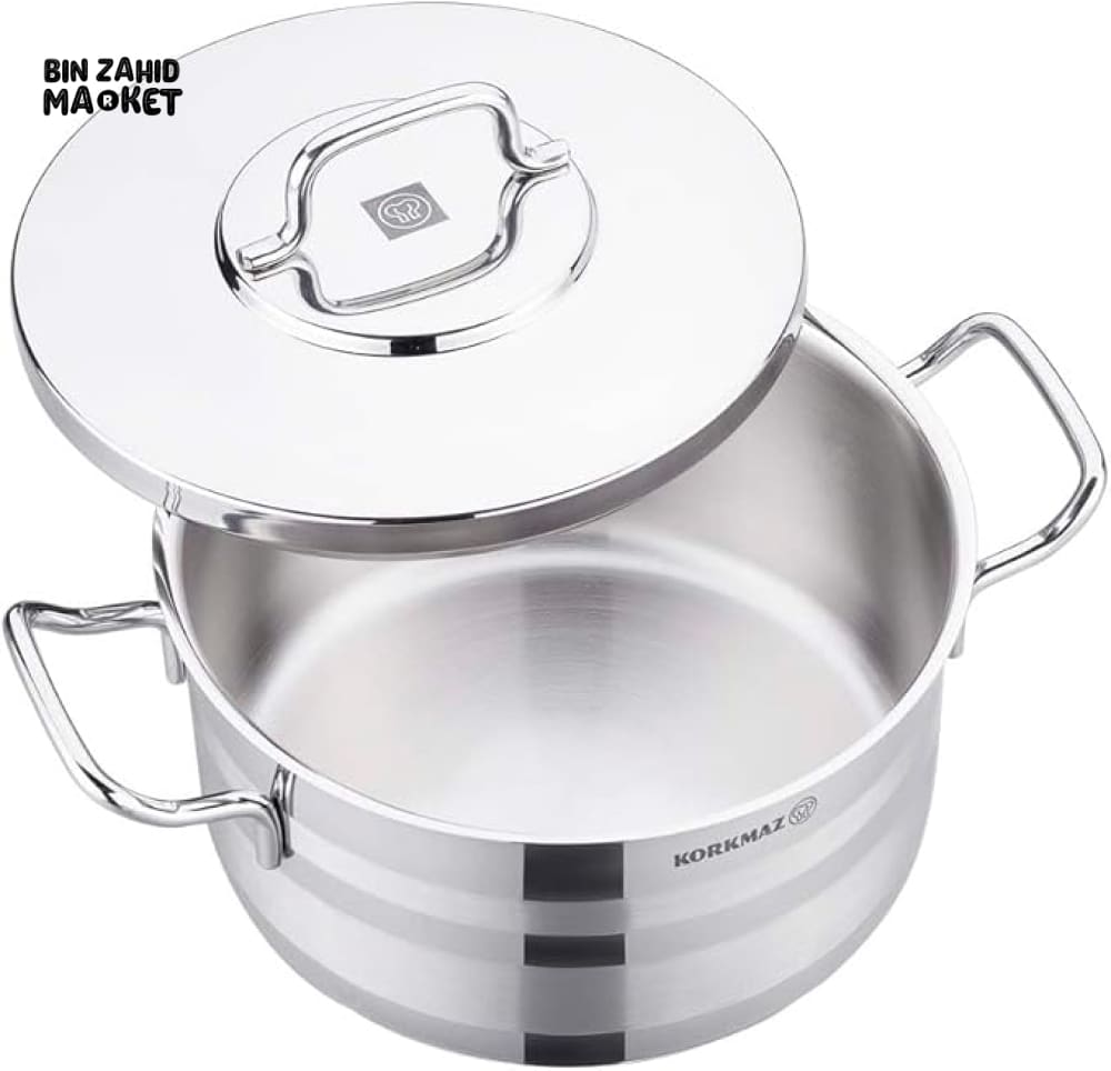 KORKMAZ ASTRON STAINLESS STEEL COOKWARE 9 PIECES SET - A2050