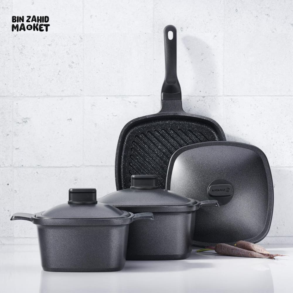 KORKMAZ CASTERRA SQUARE CAST IRON POT 24X24X11.5 CM – A2582