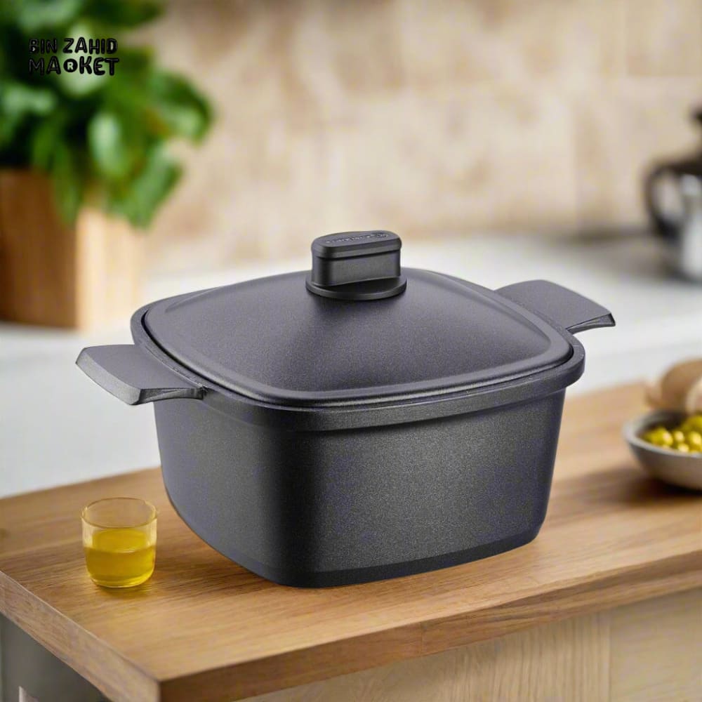KORKMAZ CASTERRA SQUARE CAST IRON POT 24X24X11.5 CM – A2582