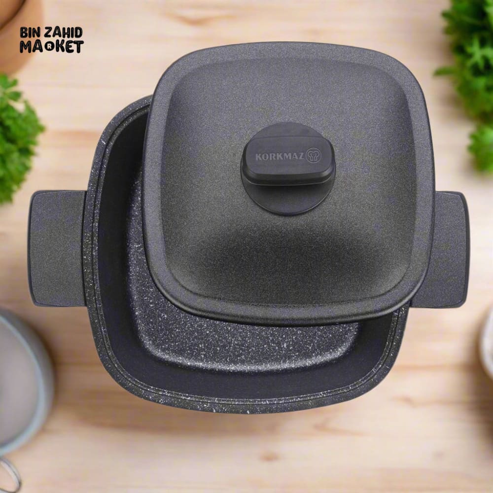 KORKMAZ CASTERRA SQUARE CAST IRON POT 24X24X11.5 CM – A2582