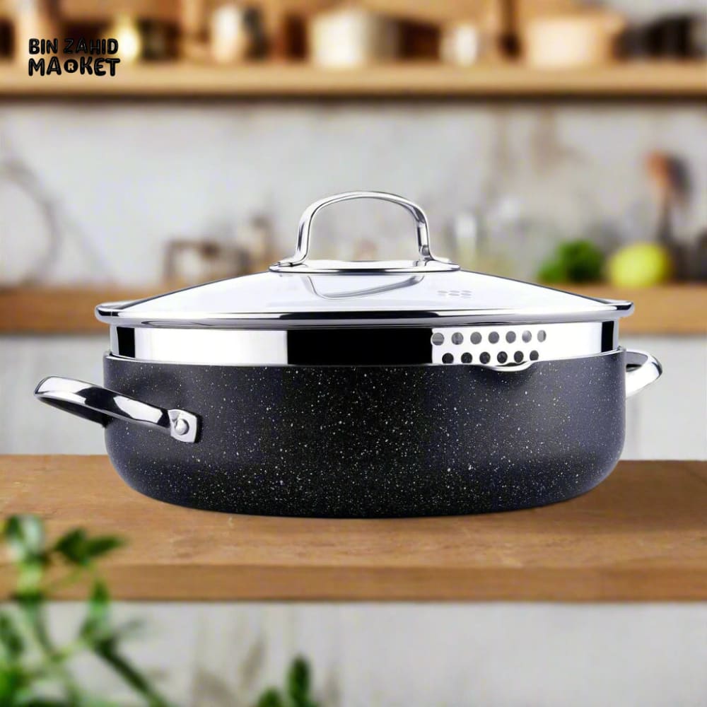 KORKMAZ GALAXY SHORT CASSEROLE 28X7.5 CM – A2958