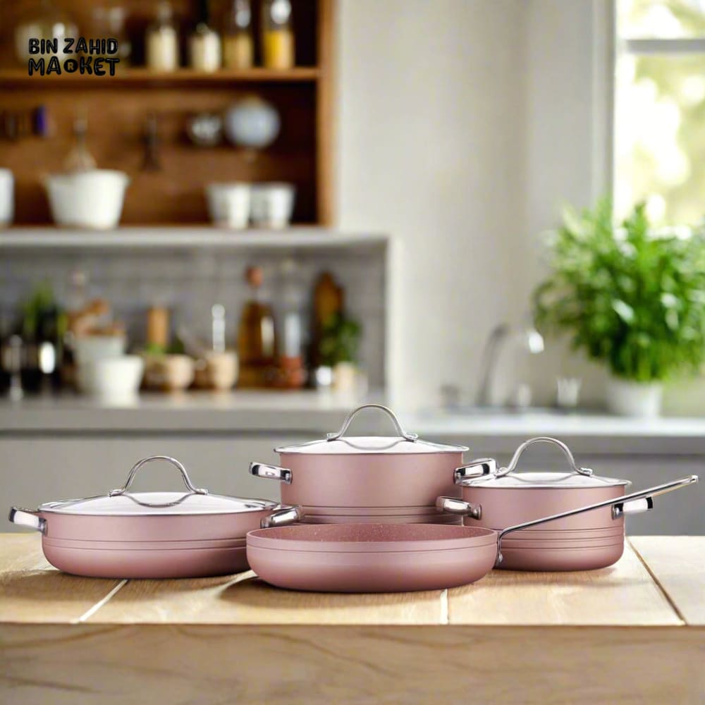 KORKMAZ LINEA ROSAGOLD COOKWARE 7 PIECES SET - A2619