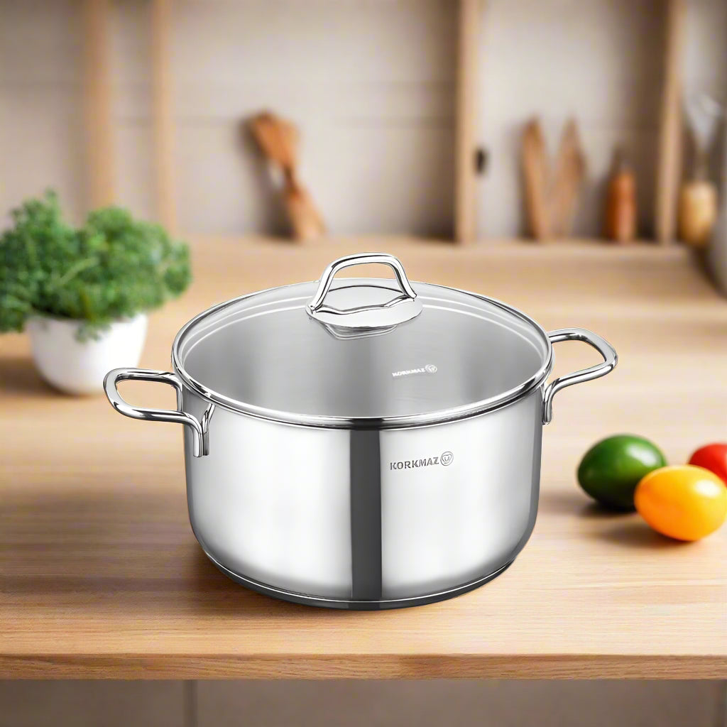KORKMAZ PERLA CASSEROLE POT 24X12 CM – A1657