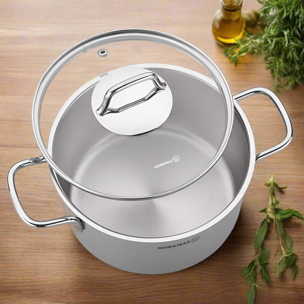KORKMAZ PERLA SHORT POT 26X7 CM – A1834