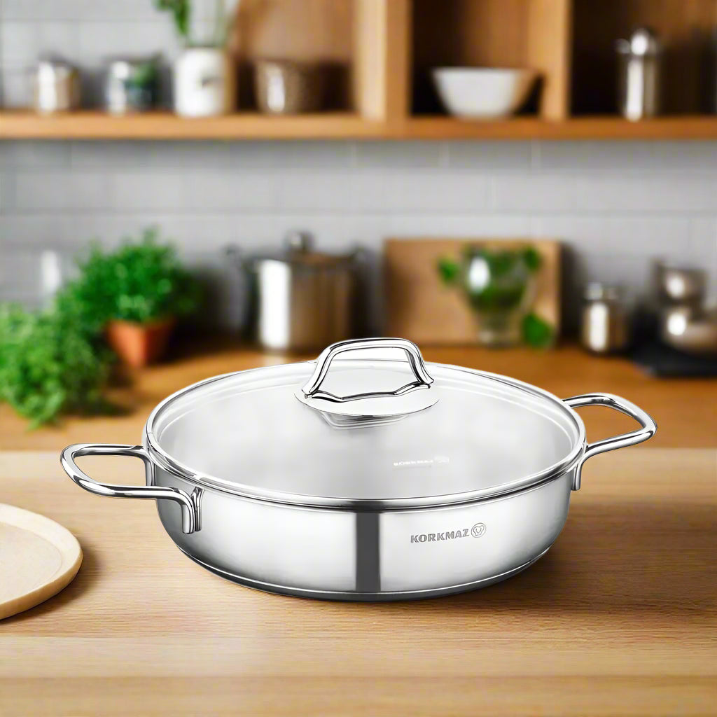 KORKMAZ PERLA SHORT POT 26X7 CM – A1834