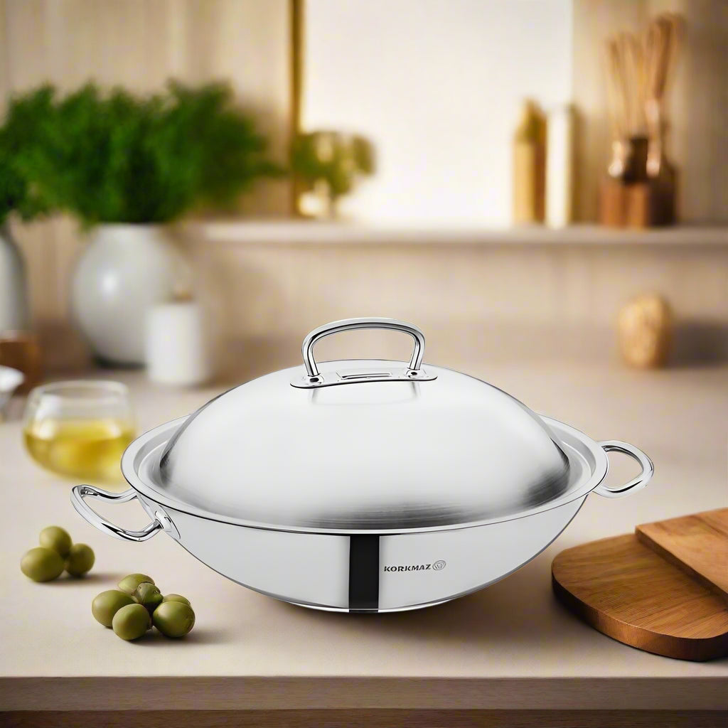 KORKMAZ PROLINE WOK 32X9 CM – A2797