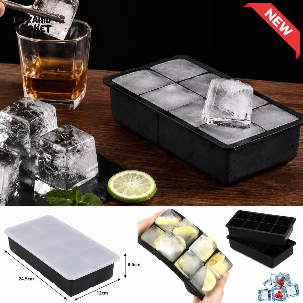 LARGE ICE CUBE TRAY WITH LID