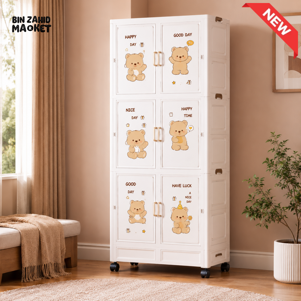 LARGE KIDS CLOTHES STORAGE WARDROBE CABINET - DM-8