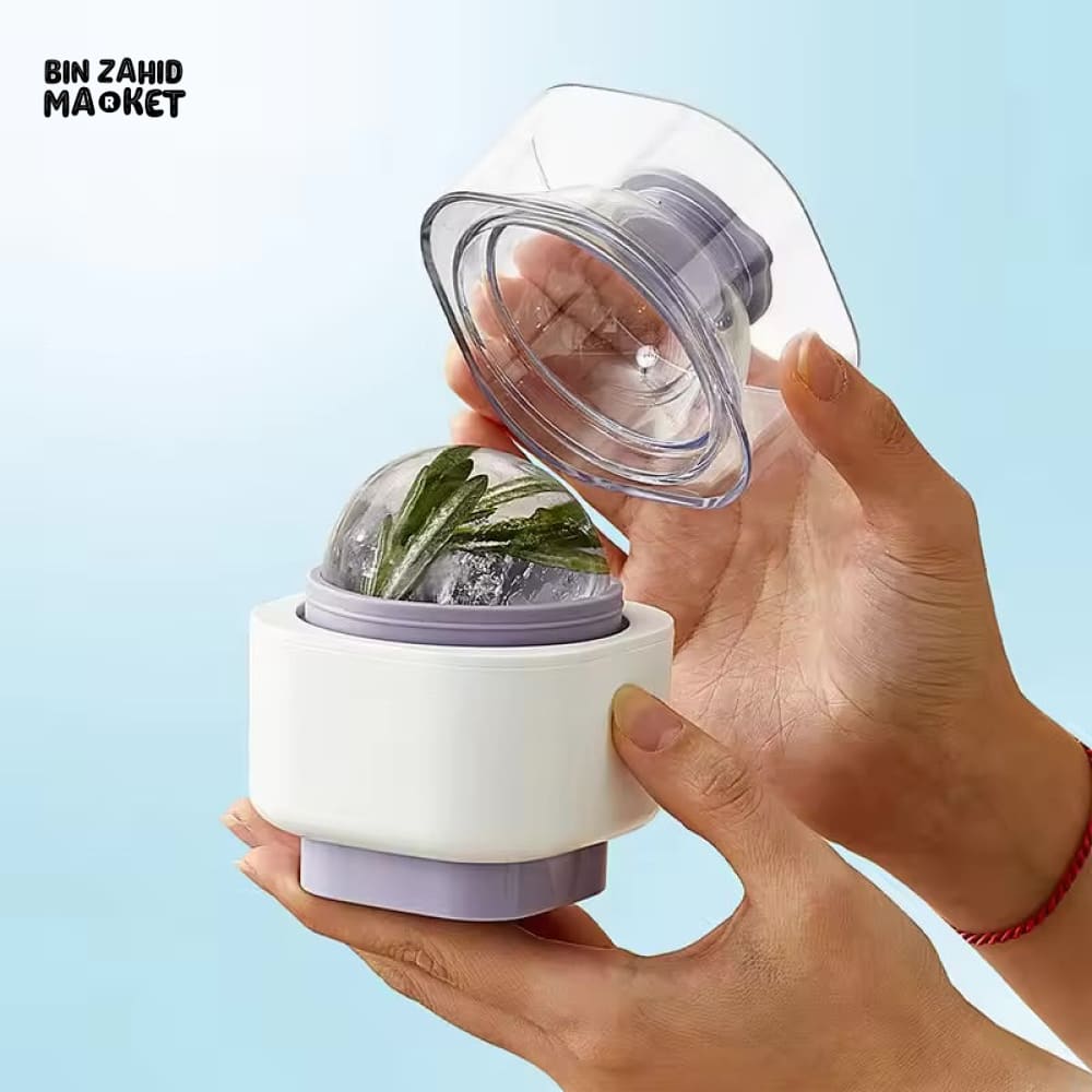 LARGE ROUND ICE BALL MAKER MOLD – SILICONE ICE CUBE MOULD FOR HOME DIY COLD DRINKS