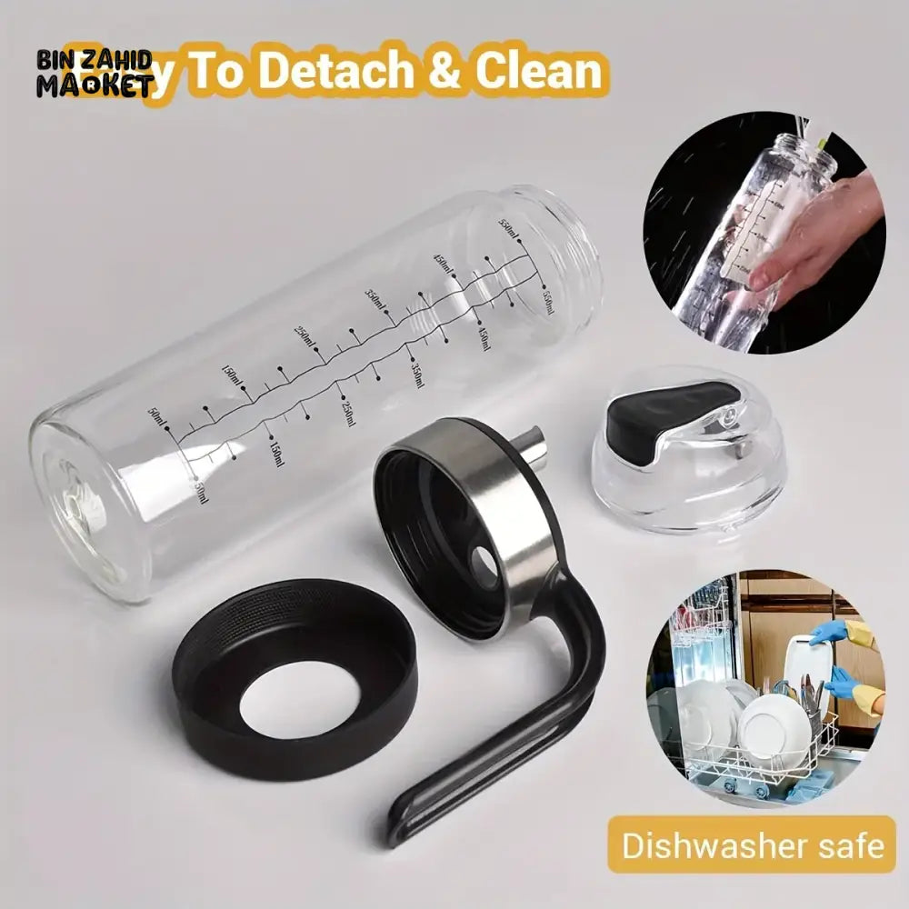 LEAK-PROOF OIL DISPENSER BOTTLE – AUTOMATIC FLIP-TOP FOR OLIVE OIL & VINEGAR