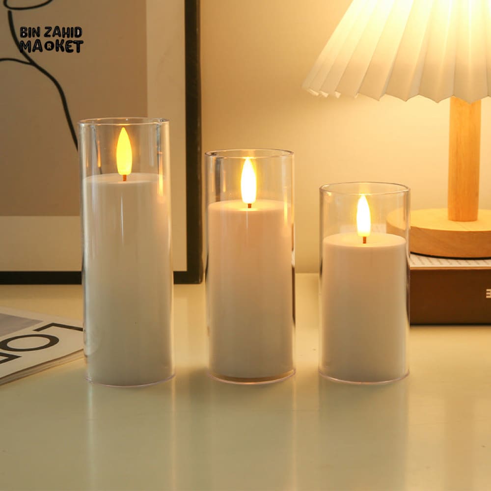 LED ACRYLIC CUP CANDLE LAMP – AMBIENT PARTY & WEDDING DECOR