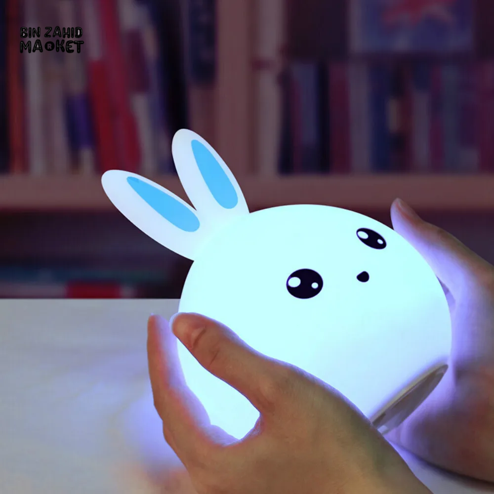 LED RABBIT NIGHT LIGHT USB CARTOON LAMP FOR KIDS & BABY ROOM DECOR