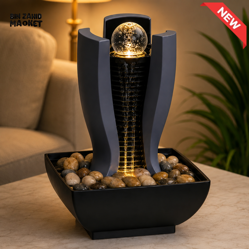 LED TABLETOP WATER FOUNTAIN WITH CRYSTAL BALL