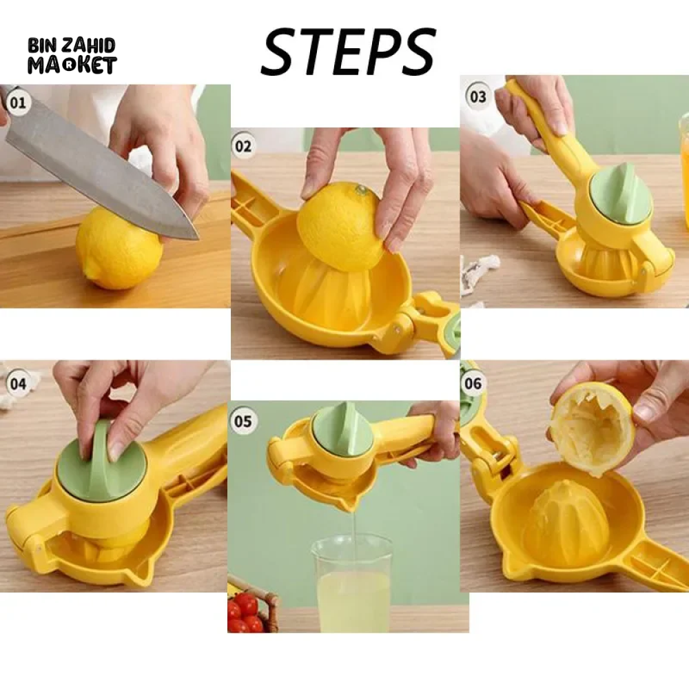 LEMON SQUEEZER CITRUS PRESS PORTABLE HANDHELD FRUIT JUICER