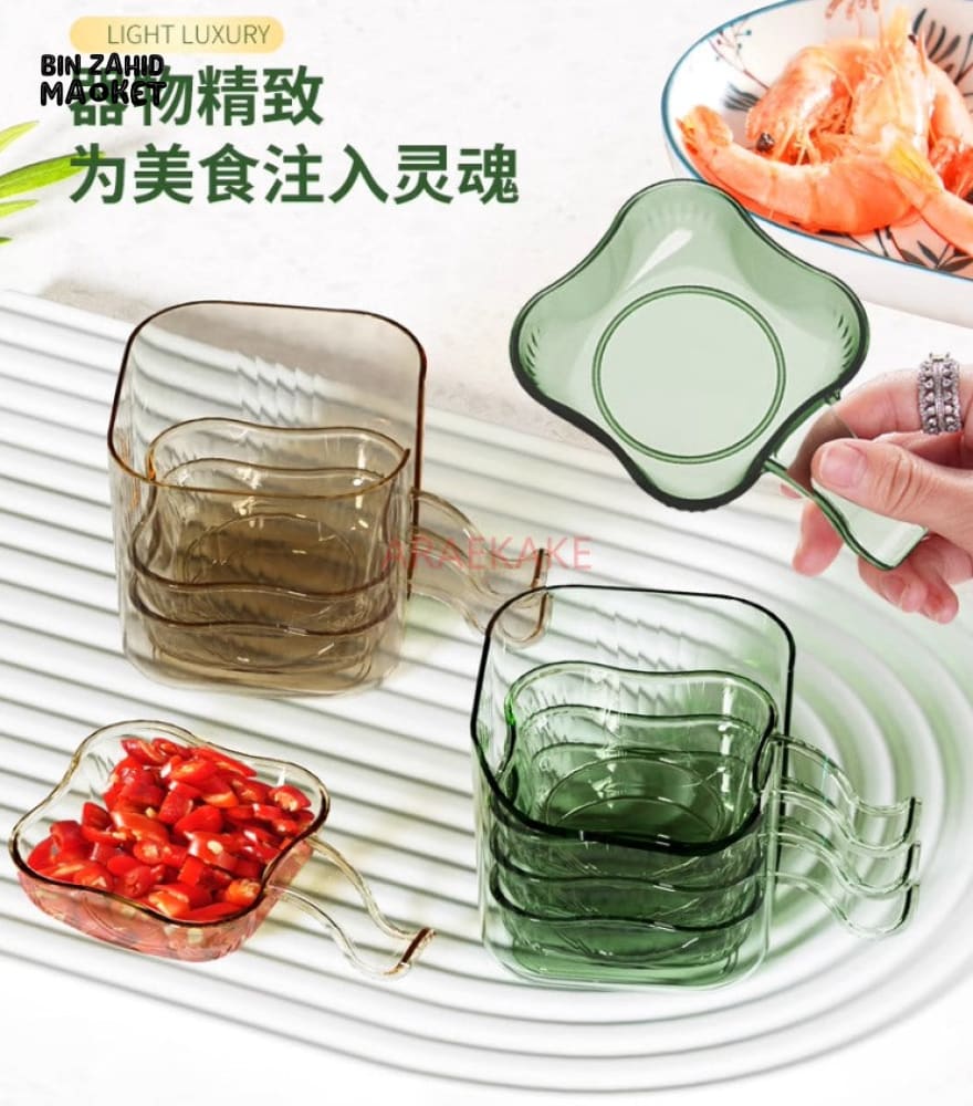 LIGHT LUXURY BONE CHINA DIP & SEASONING PLATE – PACK OF 6 – PERFECT FOR GRILL VINEGAR SOY SAUCE & DRY CONDIMENTS