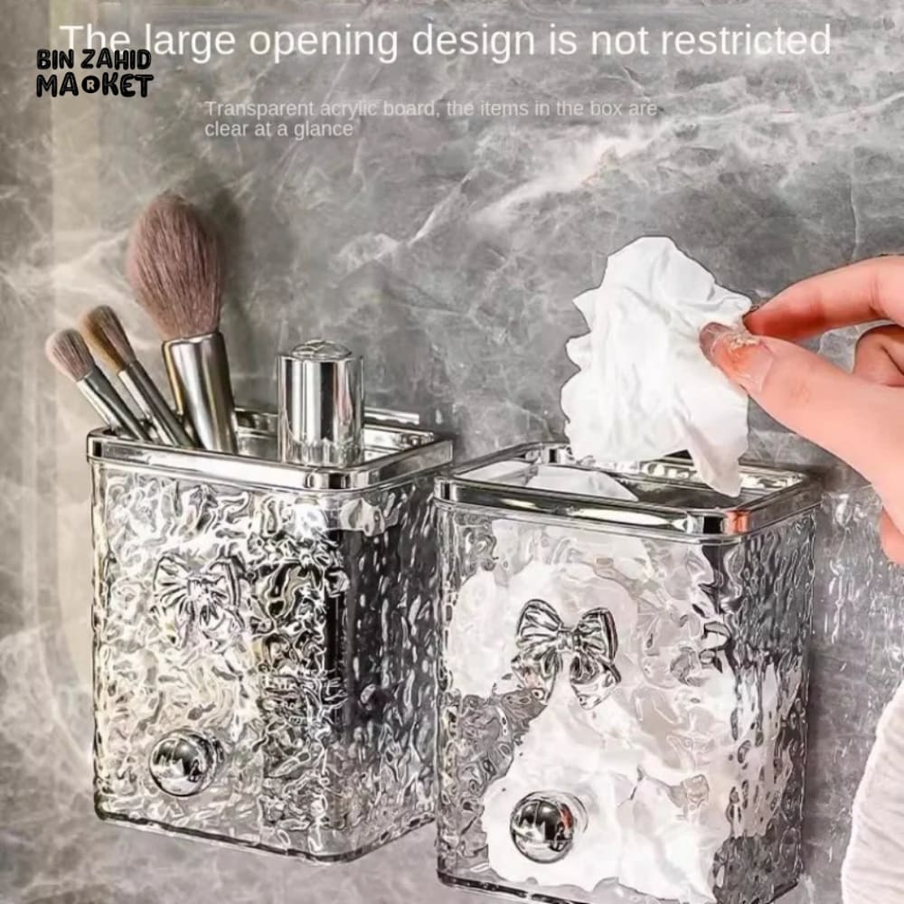 LIGHTWEIGHT LUXURY WALL-MOUNTED BATHROOM STORAGE RACK 1 PIECES – PUNCH-FREE TOOTHBRUSH & RAZOR HOLDER