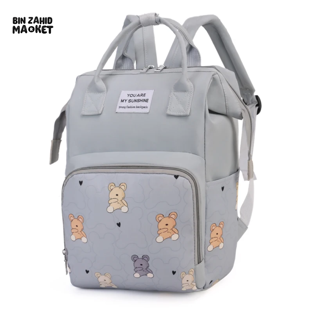 LIGHTWEIGHT & SPACIOUS DIAPER BACKPACK – MULTI-FUNCTIONAL DESIGN FOR MOMS ON THE GO - BLUE