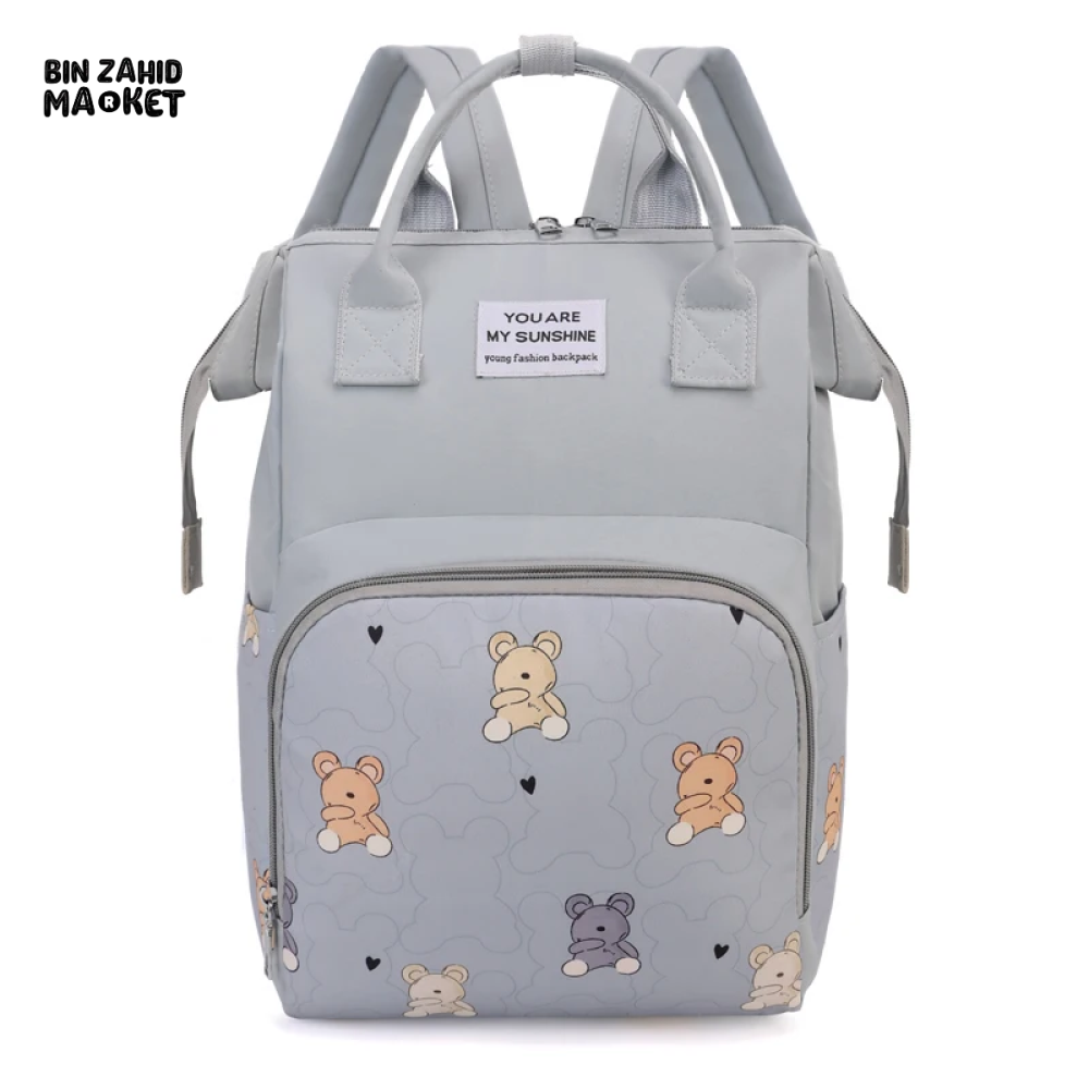 LIGHTWEIGHT & SPACIOUS DIAPER BACKPACK – MULTI-FUNCTIONAL DESIGN FOR MOMS ON THE GO - YELLOW