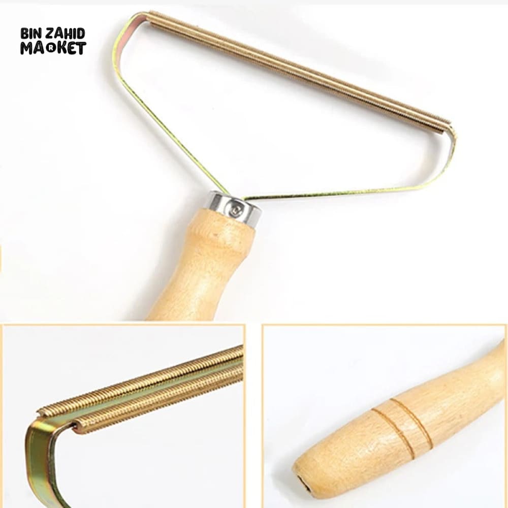 LINT REMOVER SHAVING BRUSH – PET HAIR ROLLER & ANTI-PLUSH PELLET SCRAPER FOR FABRICS