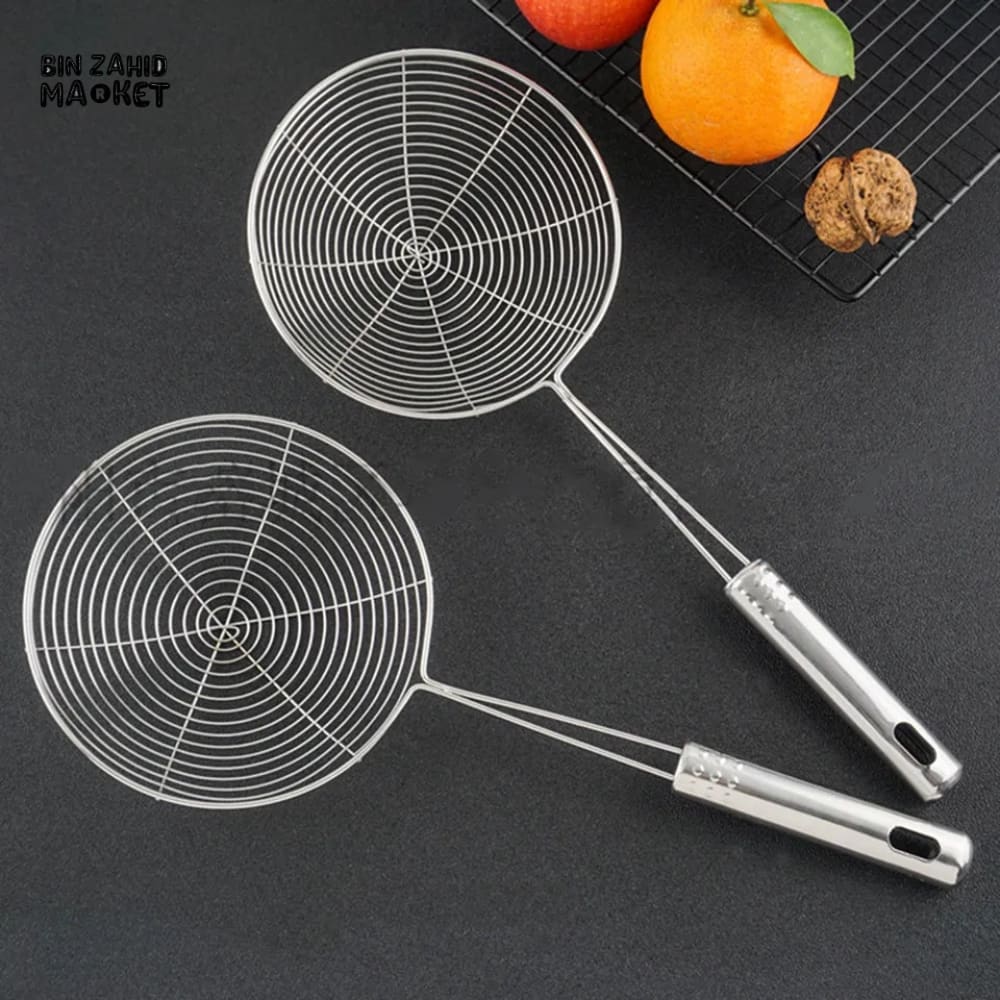 LONG HANDLE STEEL STRAINER