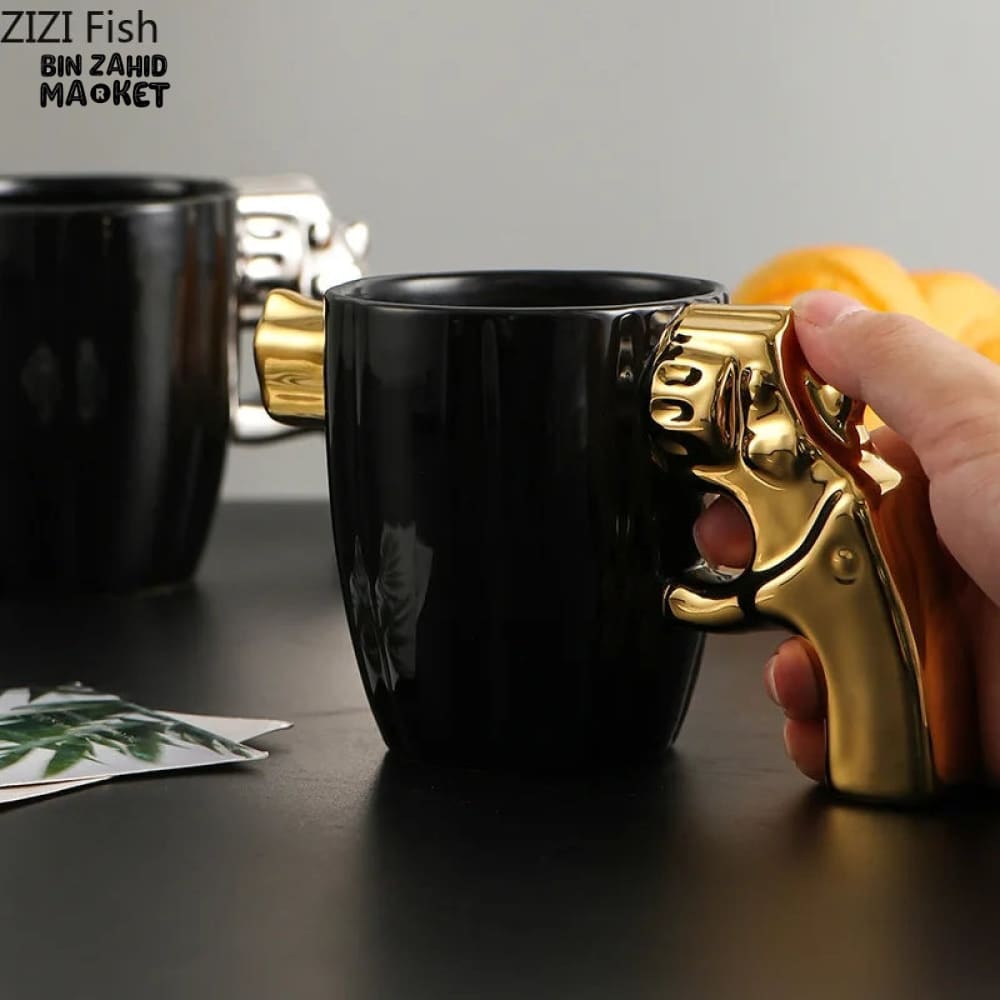 LUXOR CERAMIC CUP - REVOLVER SHAPE