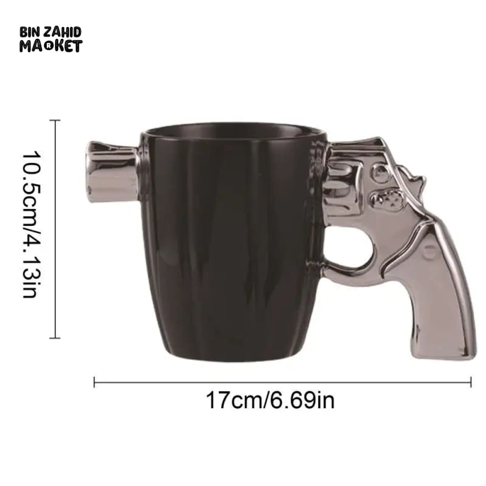 LUXOR CERAMIC CUP - REVOLVER SHAPE