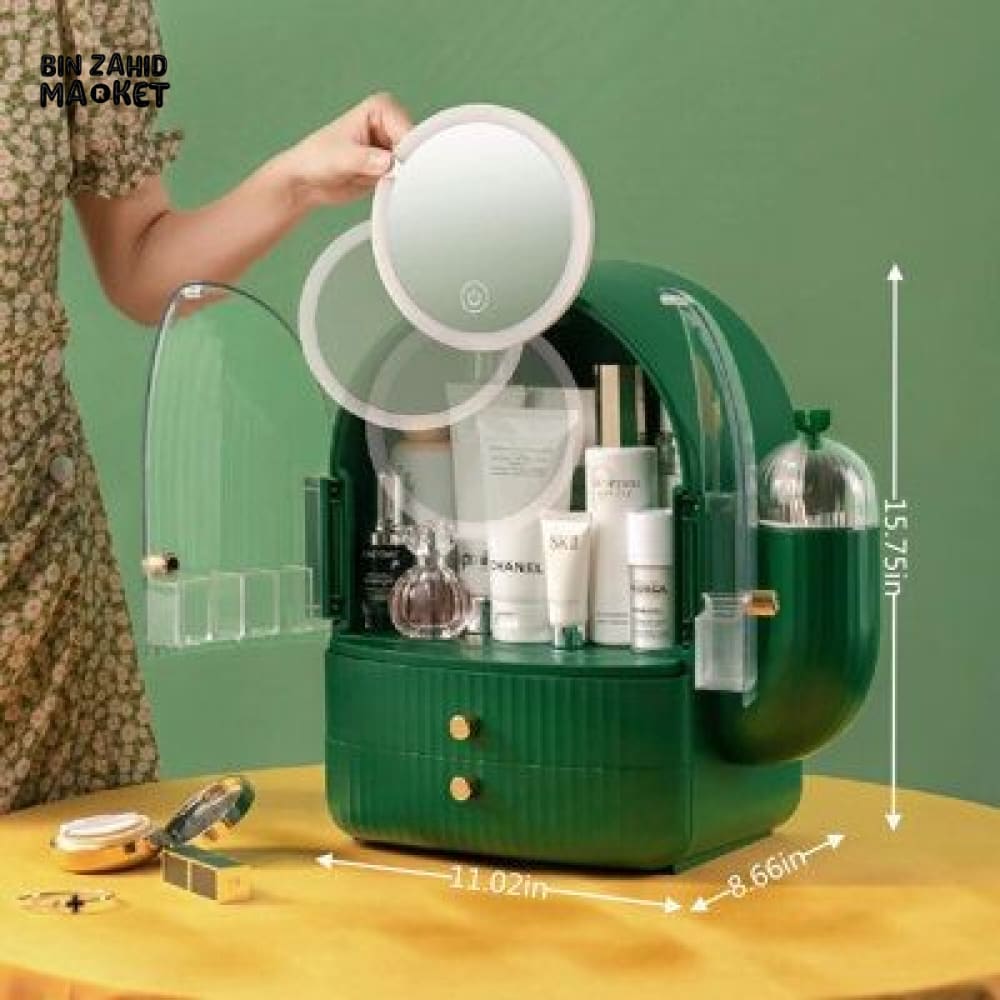 LUXOR LED MIRROR COSMETIC ORGANIZER
