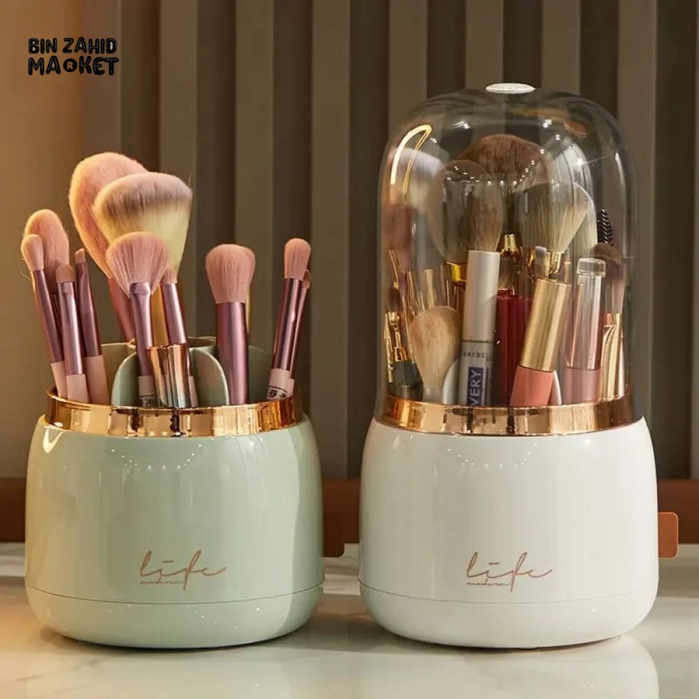 LUXOR ROTATING MAKEUP BRUSH ORGANIZER