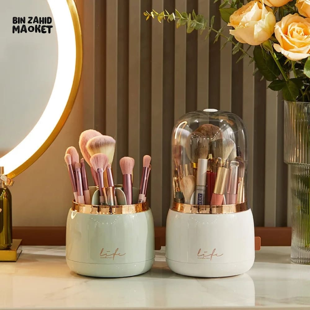 LUXOR ROTATING MAKEUP BRUSH ORGANIZER