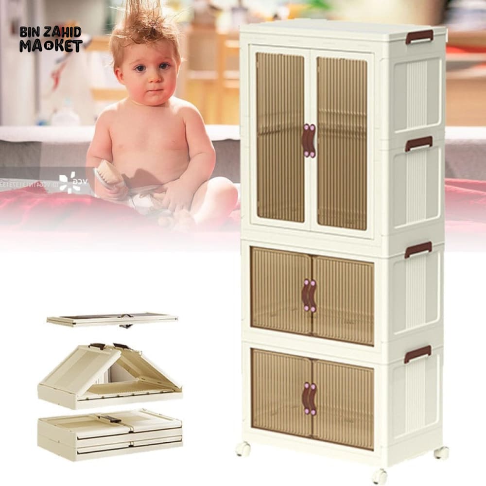 LUXORMOVE 3 LAYERS LARGE CAPACITY FOLDING STORAGE CABINETS - BZM-102588