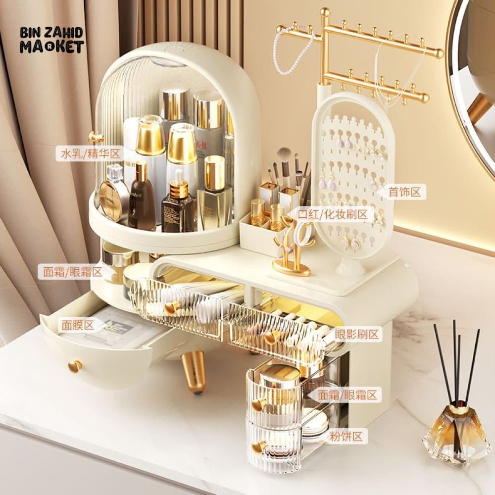 LUXORMOVE DRESSING TABLE COSMETICS STORAGE BOX SET - JEWELRY & SKINCARE ORGANIZER