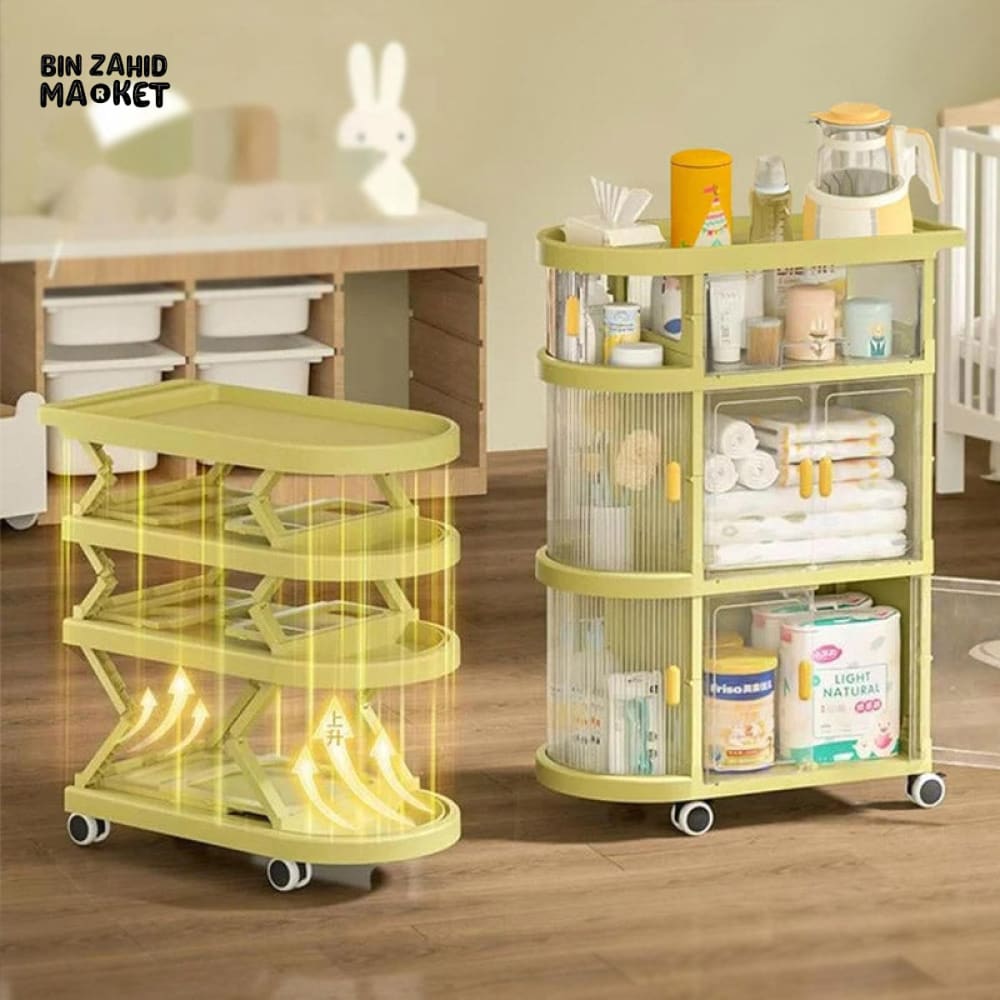 LUXORMOVE HEAVY DUTY STORAGE FREESTANDING ORGANIZING CART - 3 LAYERS