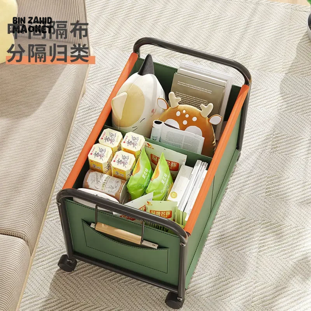 LUXORMOVE HIGH CAPACITY TROLLEY STORAGE BOX MULTI-PURPOSE ORGANIZER FOR TOYS SNACKS BOOKS CLOTHES & BEDROOM ESSENTIALS HOME & LIVING ROOM STORAGE RACK