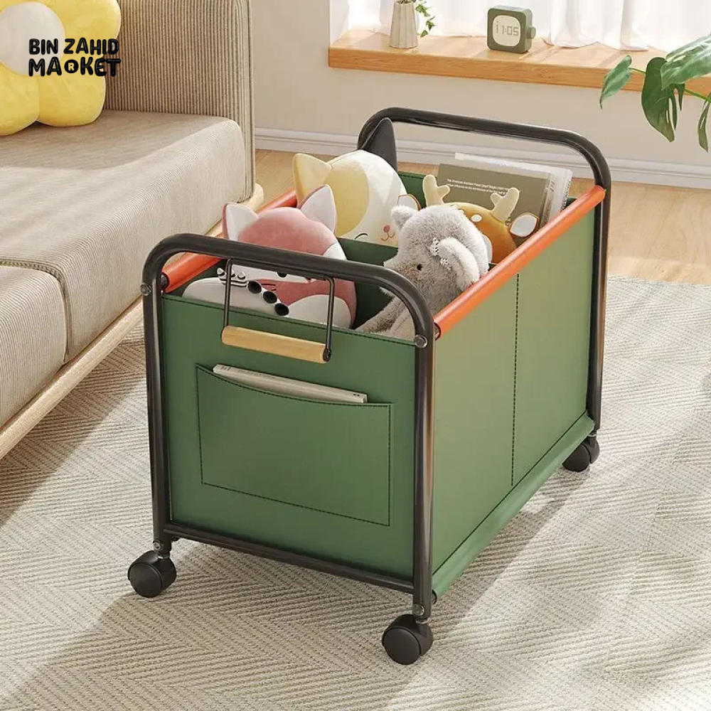 LUXORMOVE HIGH CAPACITY TROLLEY STORAGE BOX MULTI-PURPOSE ORGANIZER FOR TOYS SNACKS BOOKS CLOTHES & BEDROOM ESSENTIALS HOME & LIVING ROOM STORAGE RACK