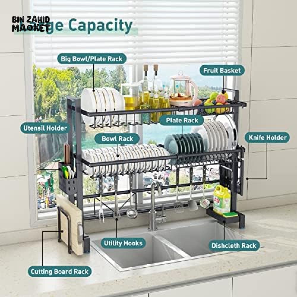 LUXORMOVE KITCHEN DISHES RACK - DUAL LAYERS