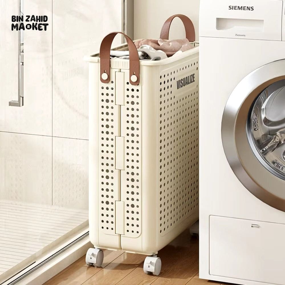 LUXORMOVE MOVEABLE FOLDING LAUNDRY BASKET
