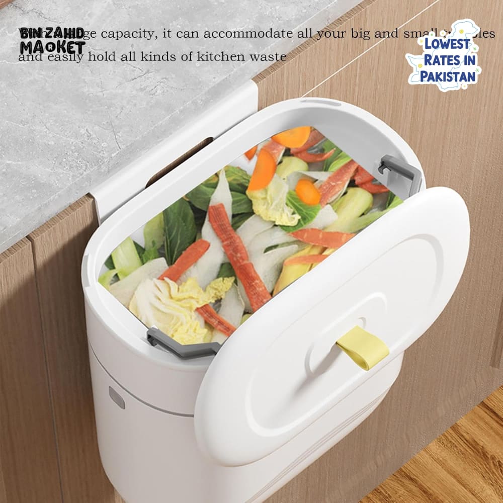 LUXORMOVE MOVEABLE HANGING TRASH BIN - FLIP LID