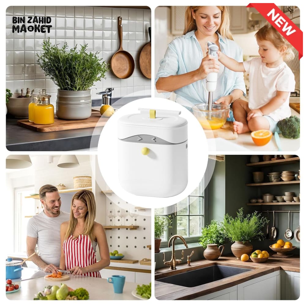 LUXORMOVE MOVEABLE HANGING TRASH BIN - FLIP LID