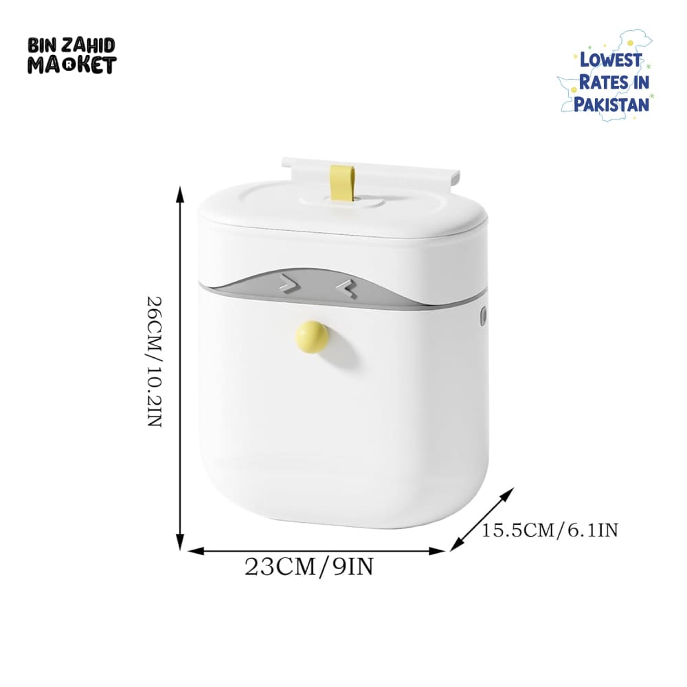 LUXORMOVE MOVEABLE HANGING TRASH BIN - FLIP LID