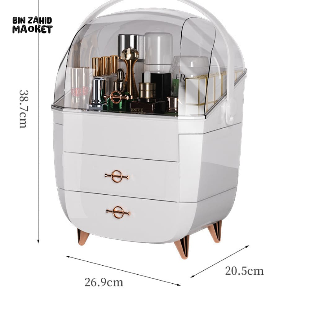 LUXORMOVE SIGNATURE DUSTPROOF COSMETIC & SKINCARE ORGANIZER WITH DRAWERS