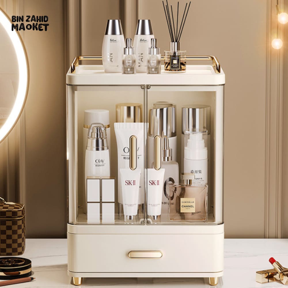 LUXORMOVE STORAGE BOX COSMETICS DESKTOP LARGE CAPACITY MAKEUP BRUSH & SKINCARE STORAGE RACK