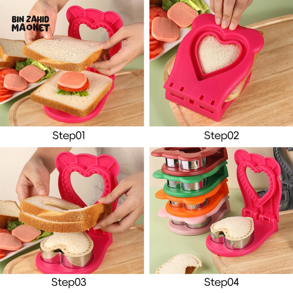 LUXURMOVE QUICK BREAD FOR SANDWICHES CUTTER TOOL - HEART