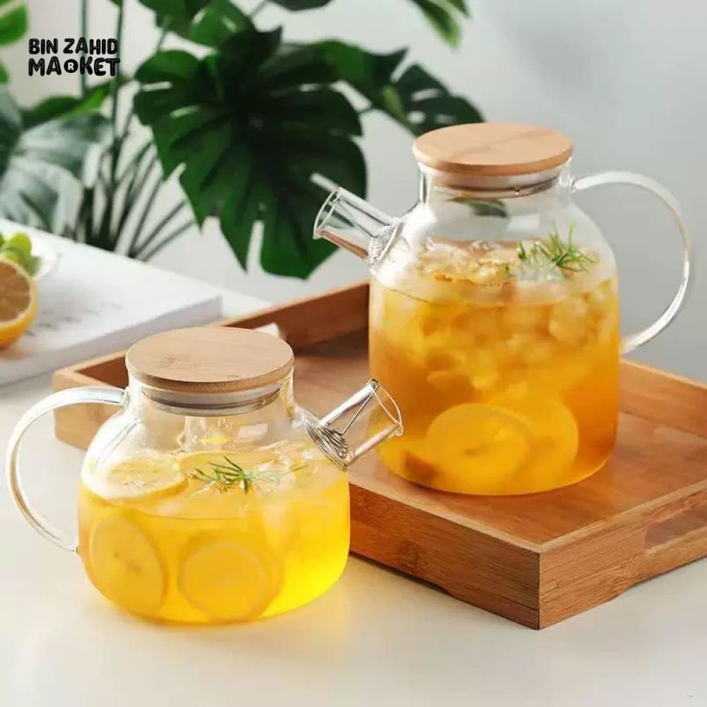 LUXURY BOROSILICATE GLASS TEAPOT – HEAT RESISTANT TRANSPARENT TEA POT