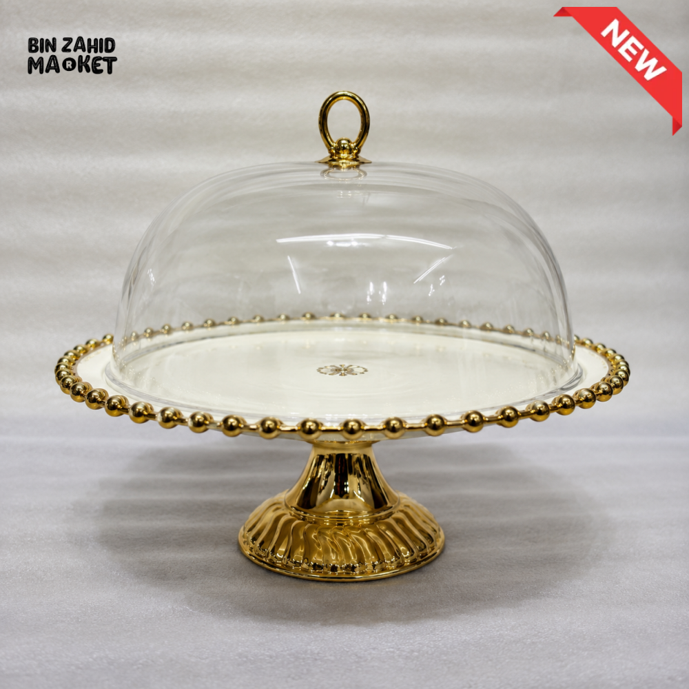 LUXURY CAKE STAND WITH GLASS DOME