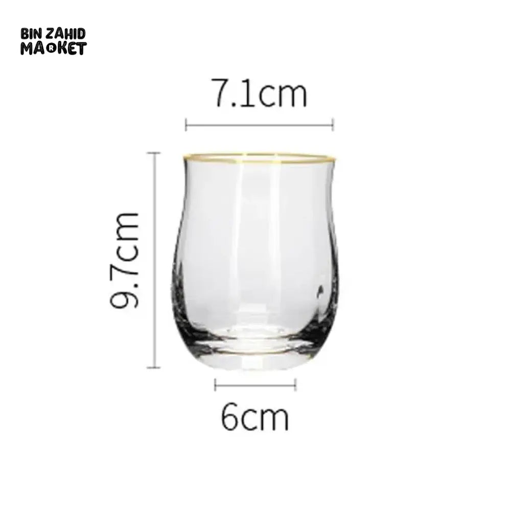 LUXURY CRYSTAL GLASSWARE – ERECT TEXTURED DESIGN SET OF 6